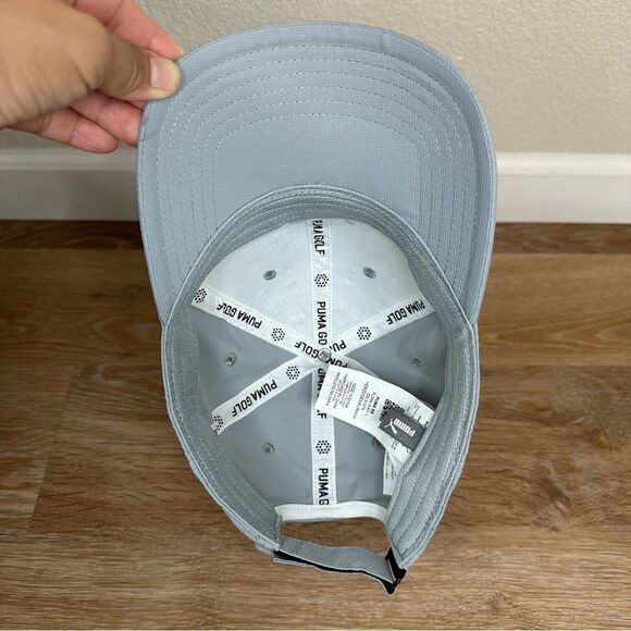 Puma Golf Unisex Gray Adjustable Athletic Cap Hat - Picture 7 of 11